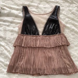 NWT Super fun BCBG Max Azria sequined cocktail top